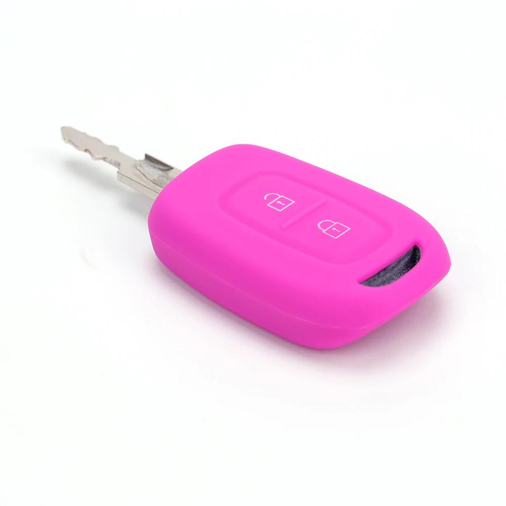 Силиконовый резиновый автомобильный чехол для ключей Renault Duster Megane 2 Clio Kwid Trafic DACIA