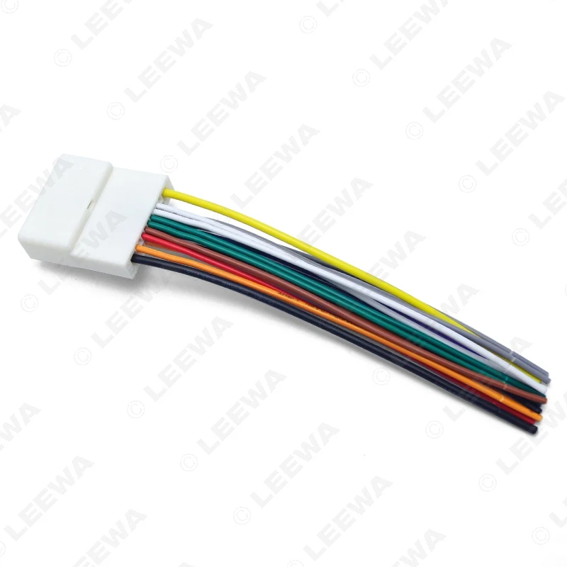 LEEWA 10 шт. 15Pin автомобильный аудио стерео жгут проводов адаптер для Nissan/Subaru/Infiniti