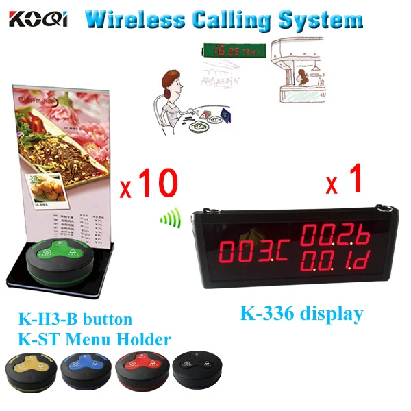 Популярный светодиодный экран система вызова официанта в ресторане настольный