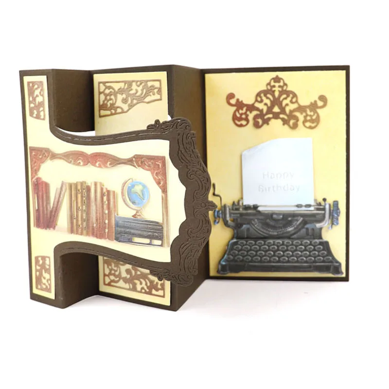 Книжная полка для резки металла трафареты DIY скрапбукинга фотоальбома