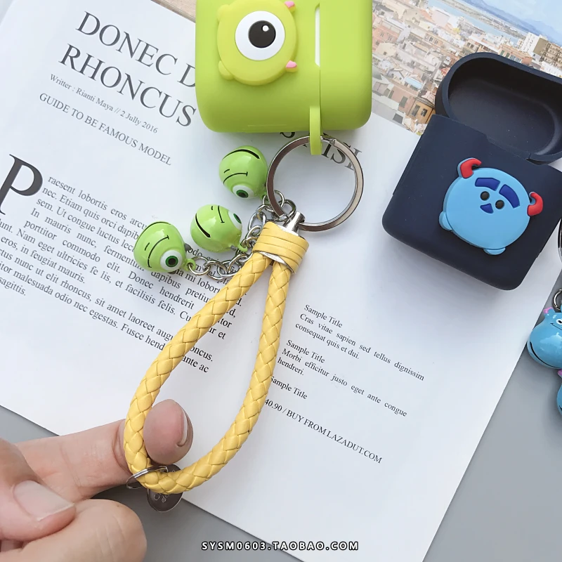 Мультяшная большая сумка для глаз для huawei Flypods/Freebuds2Pro наушники Мягкий силиконовый чехол, для оригинальных flypods защитный чехол с ремешком