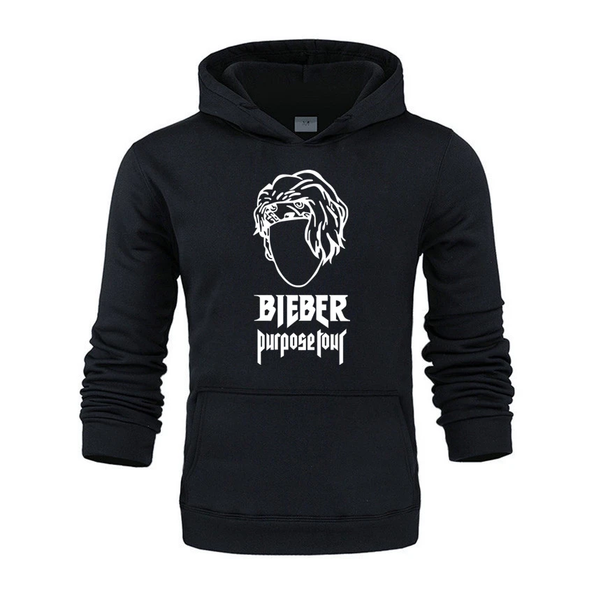 Bieber назначение толстый флис классный худи для мужчин горячая распродажа