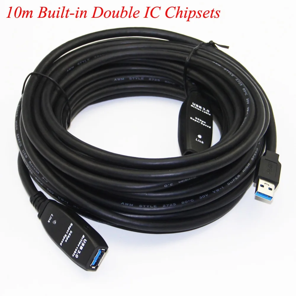 Активный ретранслятор Bochara USB 3 0 Удлинительный кабель встроенный чипсет IC штекер