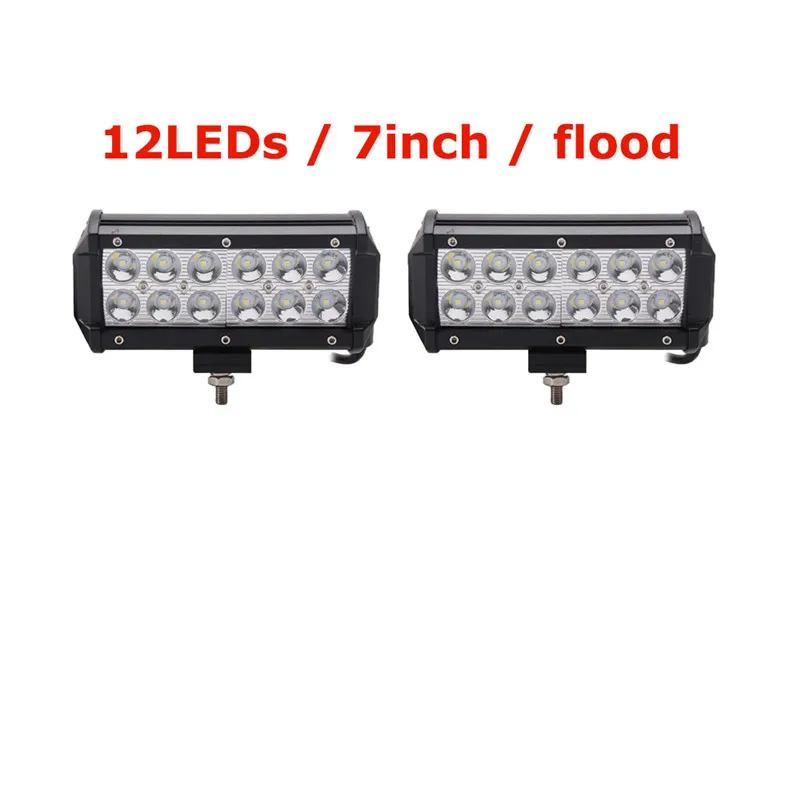 2pc 36W Spot " 7" 1" 20" 2" внедорожный светодиодный светильник 126 Вт Рабочий светильник Combo18W 72 Вт 180 Вт 288 Вт для внедорожника 4X4 светодиодный противотуманный светильник - Цвет: 2pc 36W Spot