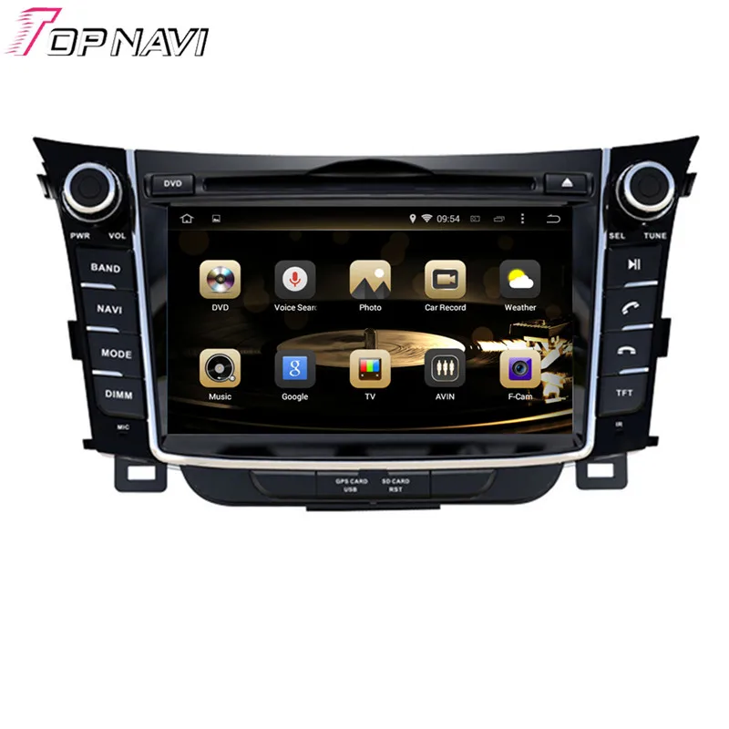 Topnavi 7 ''Восьмиядерный 4 Гб ОЗУ Android 6 0 Автомобильный видеоплеер Авто аудио DVD ПК