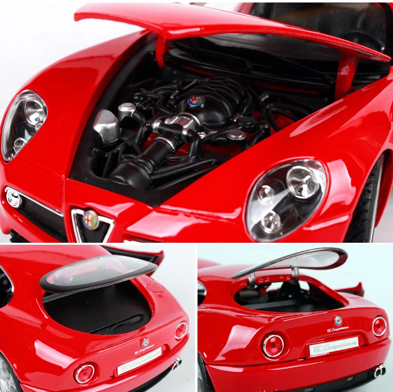 Buurago 1:18 2007 Alfa Romeo 8C Competizione спортивный автомобиль литая модель автомобиля игрушка в коробке Новое поступление 12077