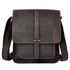 Новая модная мужская повседневная сумка-мессенджер из натуральной воловьей кожи, сумка для ноутбука 12 дюймов, сумка через плечо для мужчин 5867