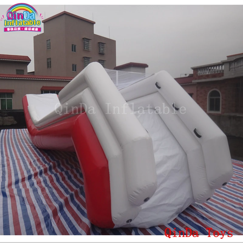 Горячая продажа 3 м высота надувная плавающая яхта горка водные игрушки водная