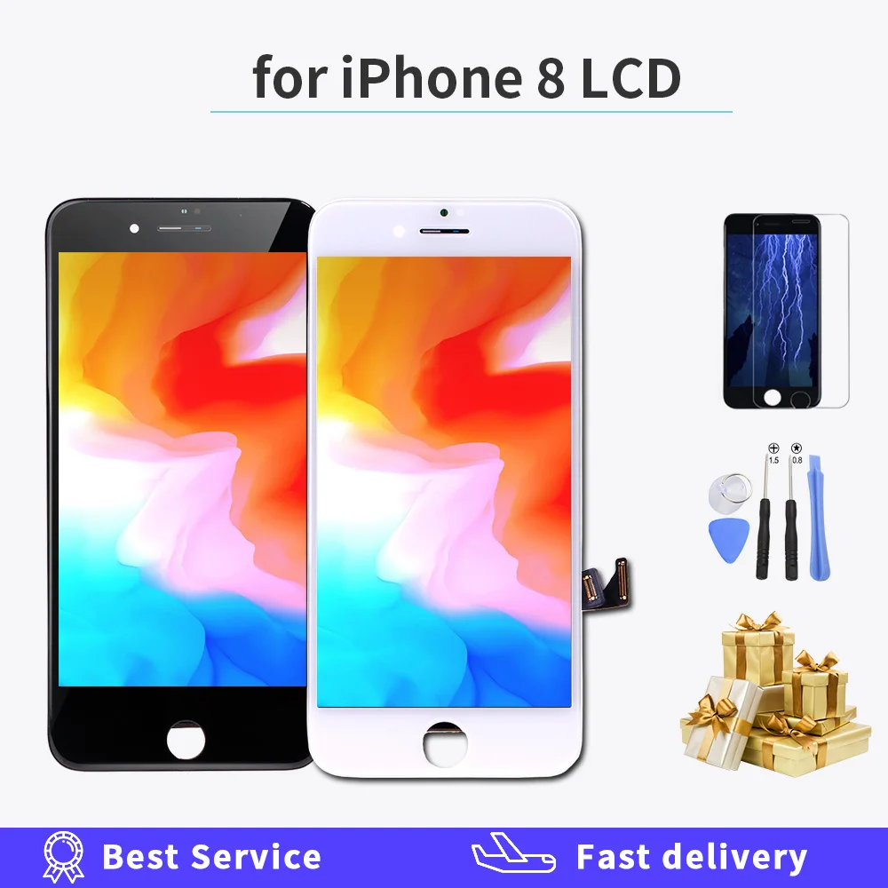 Ранг AAAA OEM ЖК-дисплей для iPhone 8 Plus p экран дигитайзер 3D Замена сенсорного монтажа lcd
