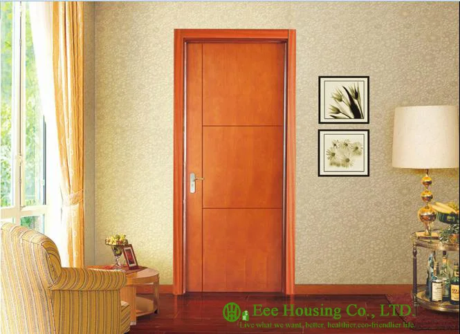 

40mm thickness Timber veneer door for residential villa, Swing type door, inward & outward opening entry door, MDF Timber door