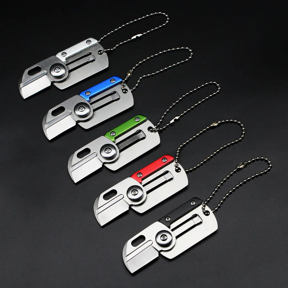 Мини Портативный Dog Tag ножи для кемпинга выживания спасения раза охотничий нож