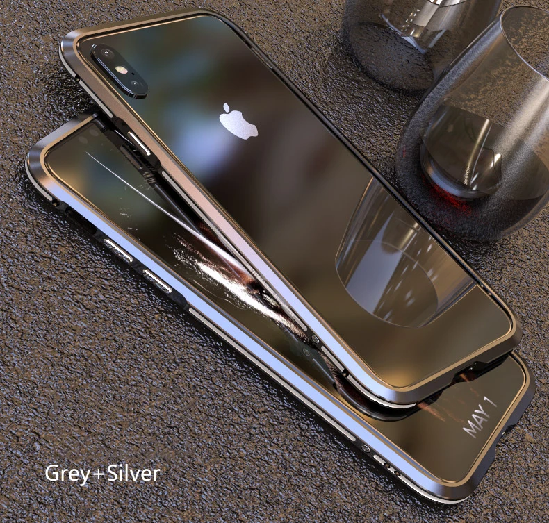 LUPHIE для iPhone XS Max чехол Роскошный тонкий милый жесткий металлический алюминиевый сплав защитный чехол-бампер для телефона для iPhone XR чехол