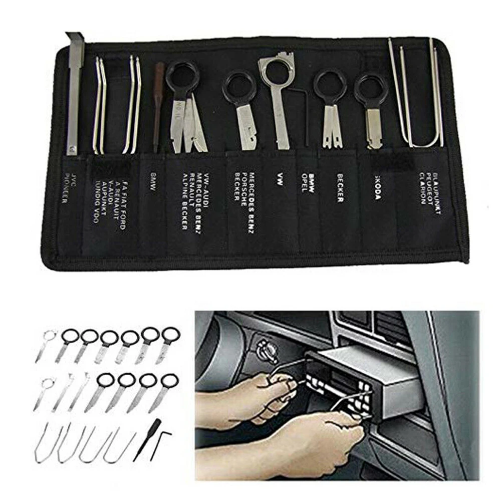 Комплект инструментов для установки автомобильного радиоприемника дверной