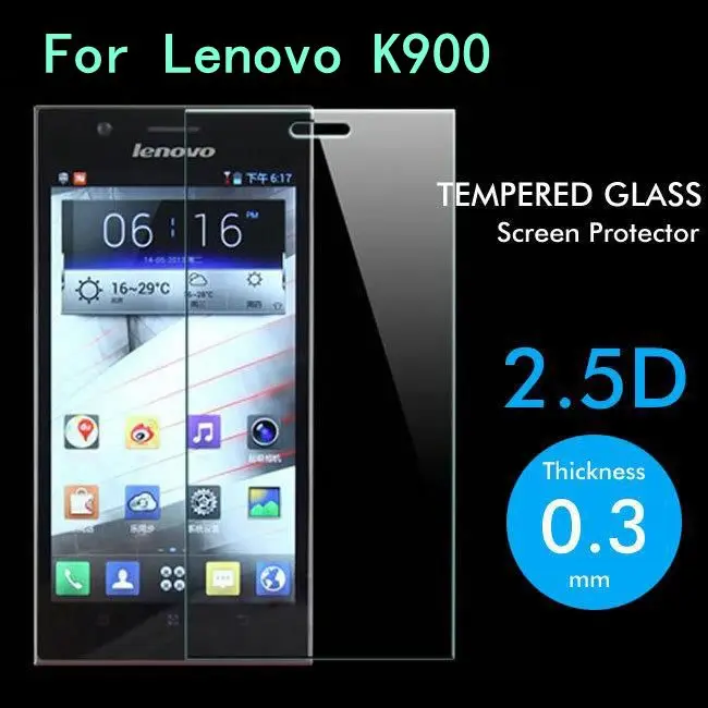 Закаленное стекло ShuiCaoRen для Lenovo K900 Оригинальная защитная пленка