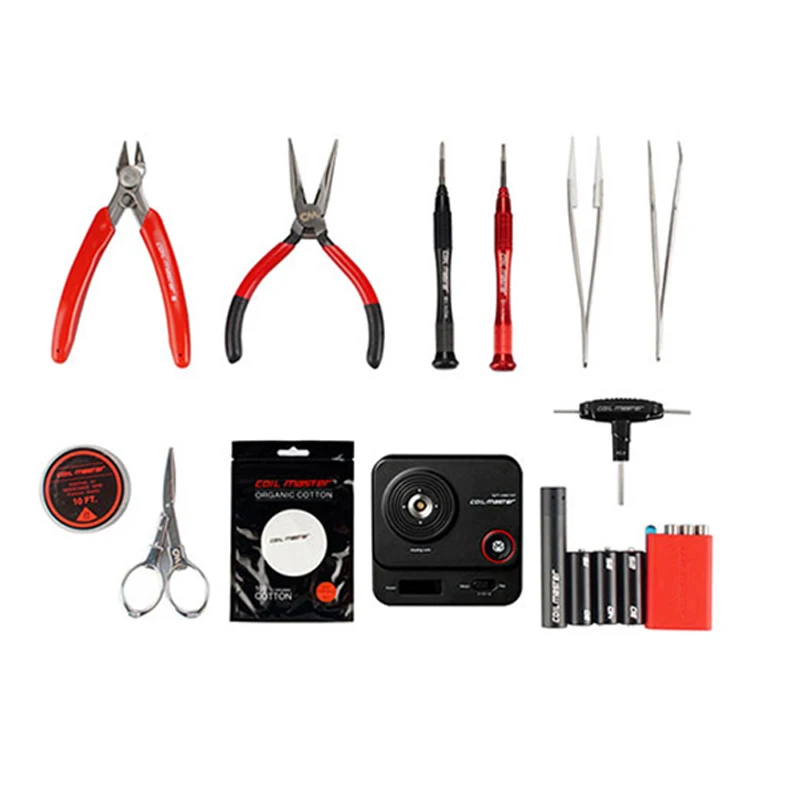 Обновление катушки Master V3 DIY Kit все-в-одном CoilMaster V3+ электронная Сигарета RDA атомайзер катушка инструмент сумка аксессуары Vape вейпер