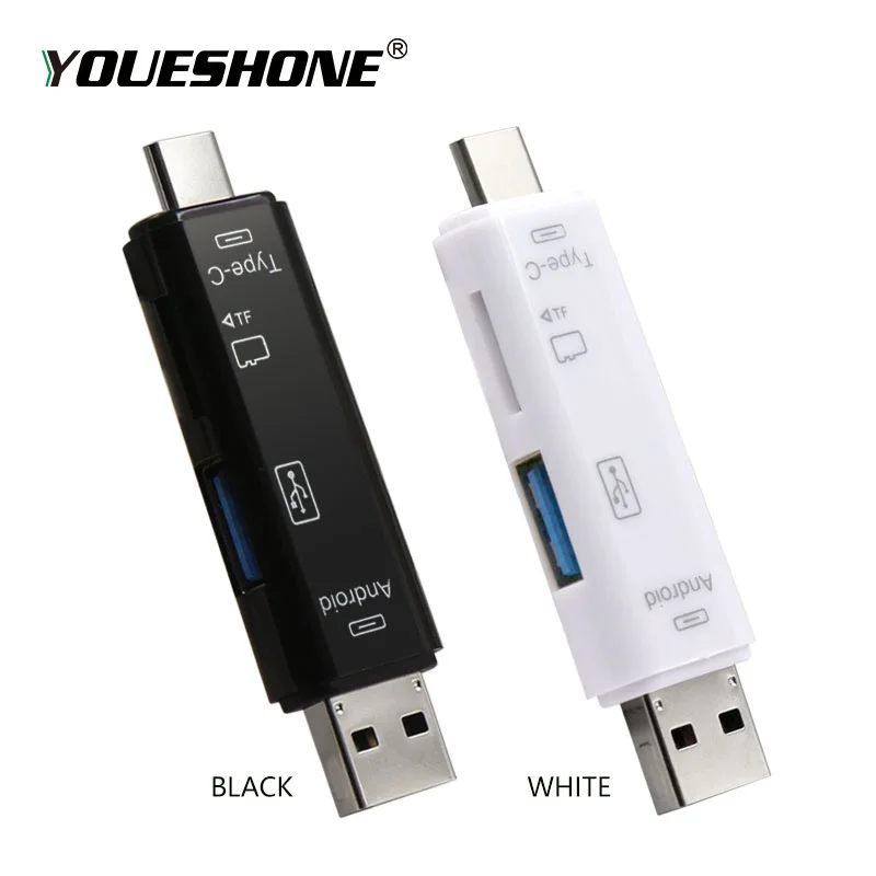 3 в 1 тип-c кард-ридер Micro usb type-C универсальный флеш-накопитель usb 3,0 разъем адаптера высокоскоростной TF считыватель карт памяти