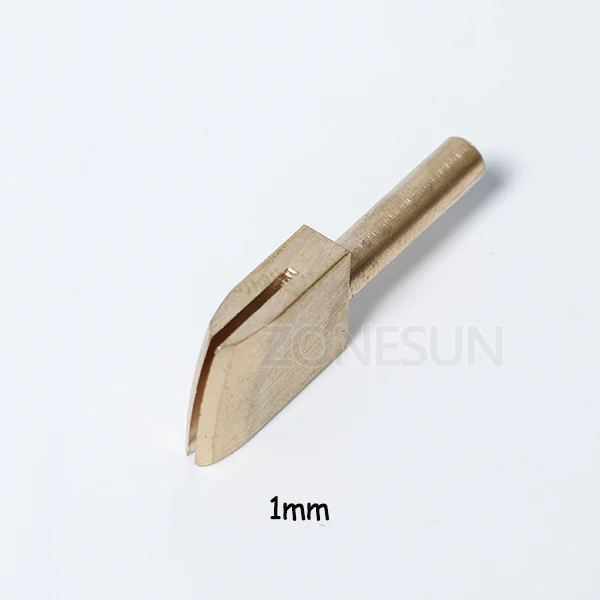 1mm width ZONESUN 10 шт. одна линия 1-8 мм кожаный край для герметизации DIY инструмент латунь паяльник край маркировки кожевенное ремесло инструмент embosser - Цвет: 1mm width