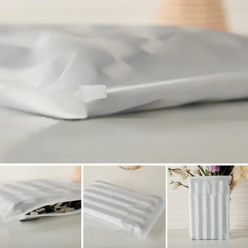 Матовый прозрачный пластиковый контейнер сумка на молнии путешествия пакет с