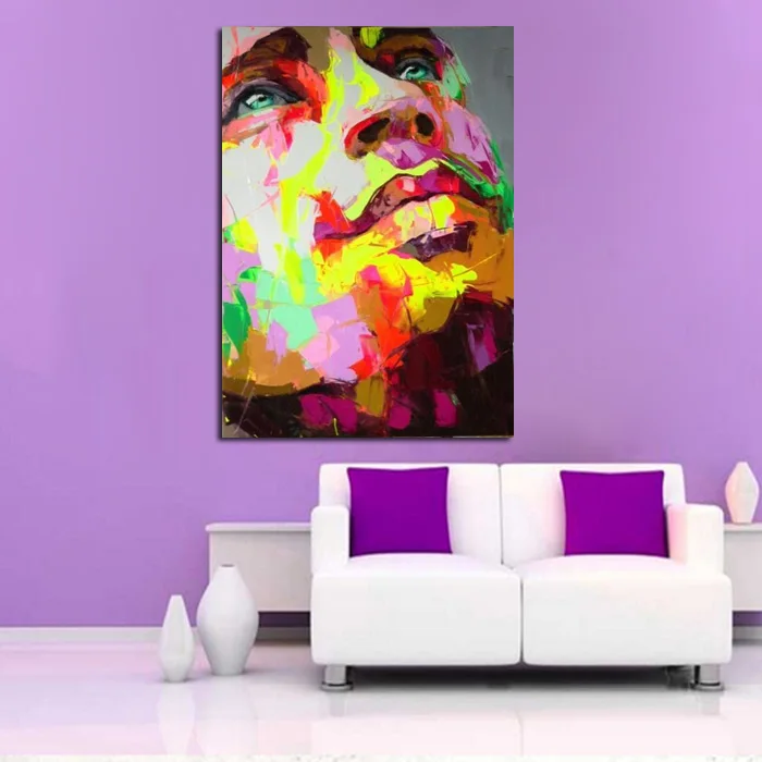 Ручная роспись современный портрет картина маслом s домашний декор высокое