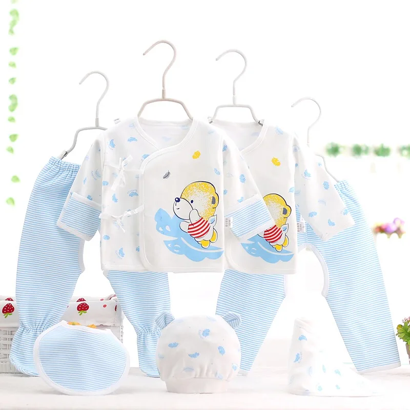 Комплект одежды для новорожденных 7 шт./компл. 0-3 м весенняя одежда маленьких