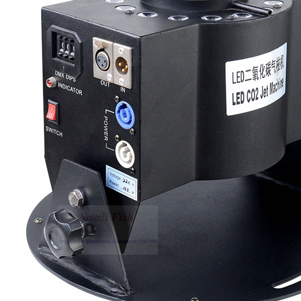 Новое Dj оборудование 100 Вт Co2 струйная машина 16x3 RGB 3в1 светодиодный сценический с18