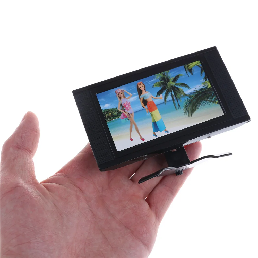 Куклы ТВ плоский экран LCD телевизор игрушка для куклы мини милый дом мебель