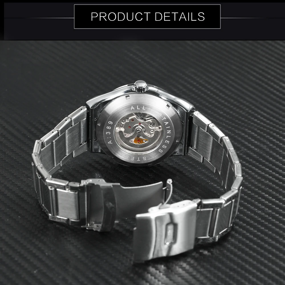Брендовые Роскошные автоматические мужские часы WINNER механические спортивные с