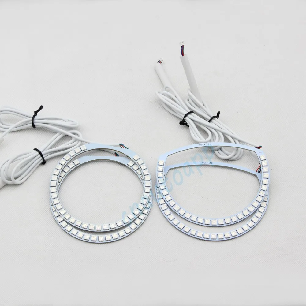 RGB angel eyes Автомобильная фара Halo Ring Bluetooth беспроводной RF IR контроллер DRL для Mazda 3 angel eyes M3 2004-08 один комплект