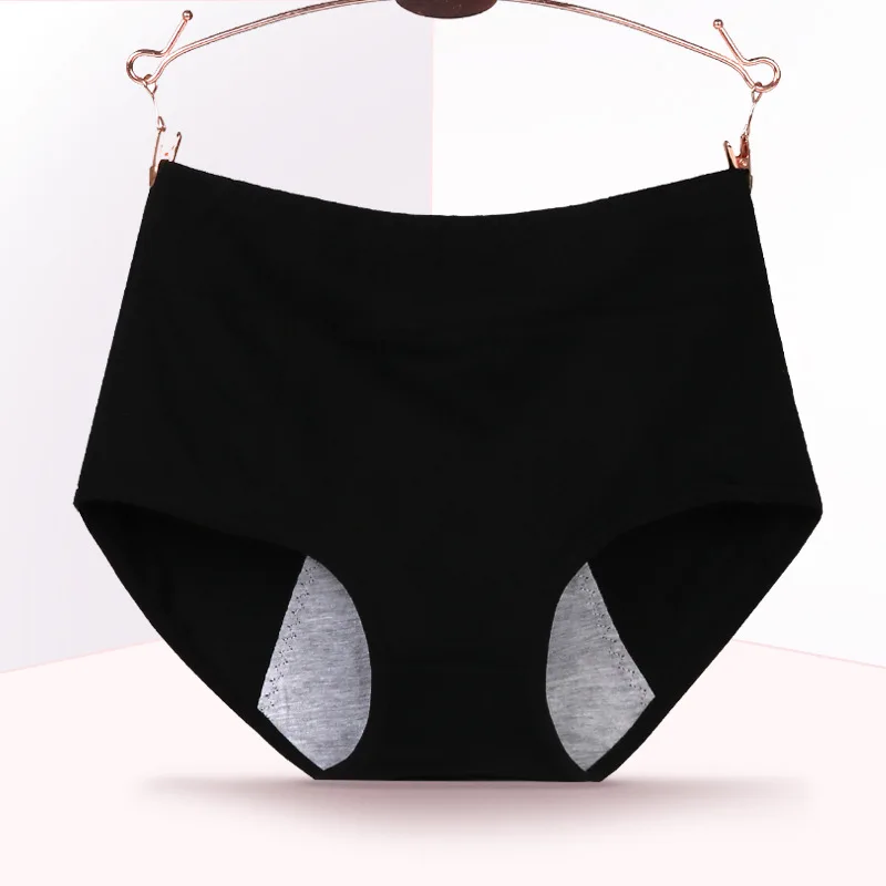 New High waist panties Menstrual Underwear Women Side Leakage Proof Briefs Cotton period Panties Physiological Lingerie Female |