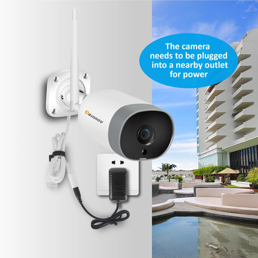 Einnov Wifi IP камера CCTV аудио система камера безопасности 1080P HD беспроводная камера видеонаблюдения Onvif P2P внешний слот для sd-карты