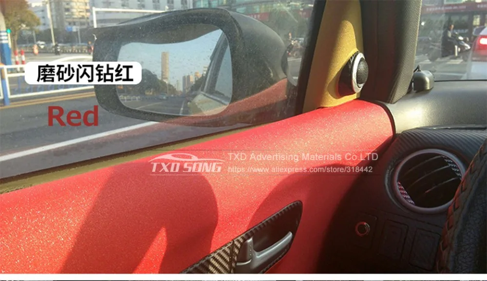 13 Colors Glitter Diamond Vinyl Films Wrap Matt sanding Diamond Glitter Sticker Car Body Car Sticker Auto motorcycle decoration
