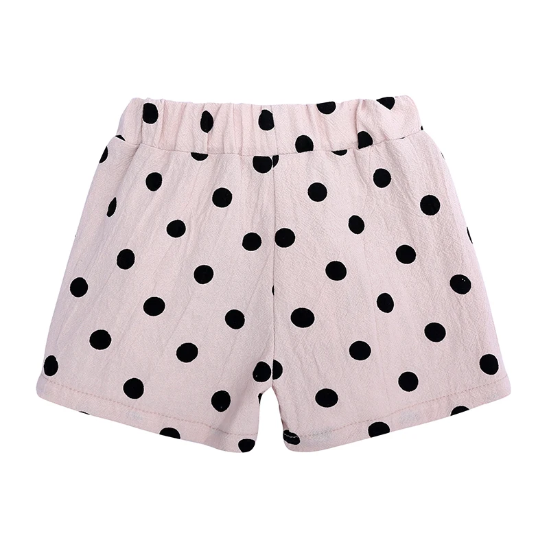 Новинка лидер продаж летние шорты для маленьких девочек 2 вида цветов в горошек