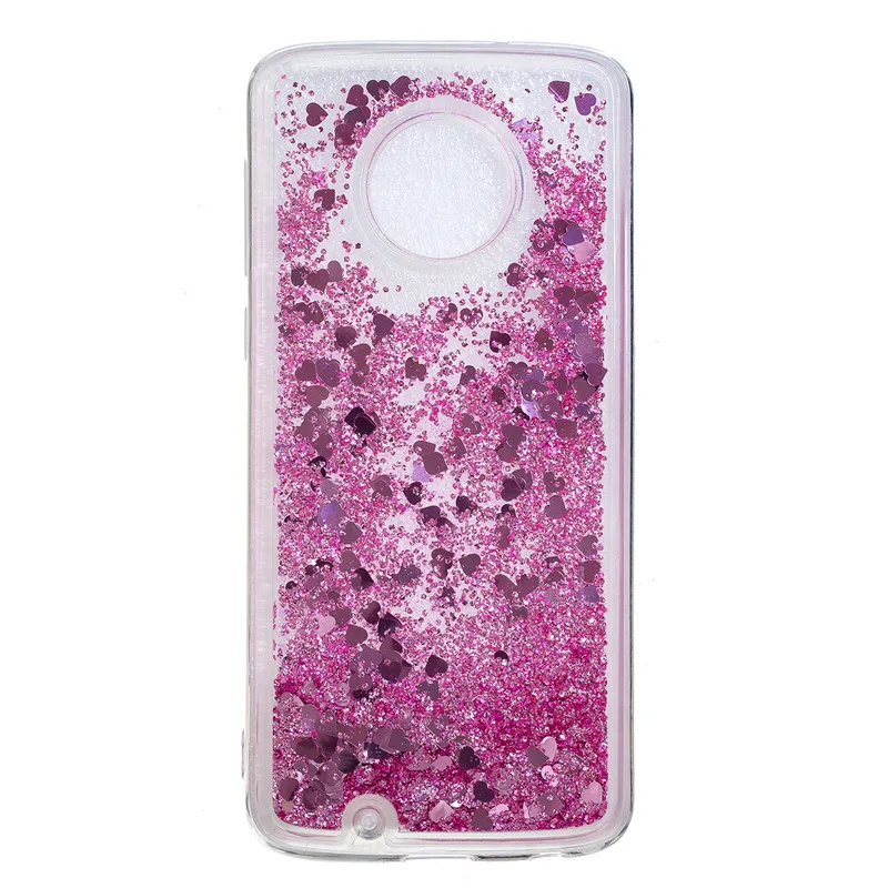 FLYKYLIN Glitter Liquid Case For Moto G6 G7 Plus Play Back Cover Motorola Power Bling Quicksand Soft TPU Silicon Coque |