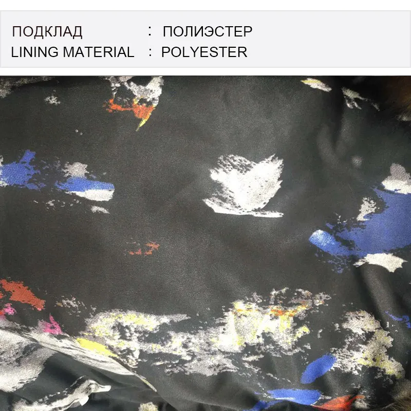 SARSALLYA Для женщин зима теплая Настоящий Лисий меховой воротник джинсовая куртка и пальто женская одежда куртка пальто натуральный мех деним Par - Цвет: lining fabric