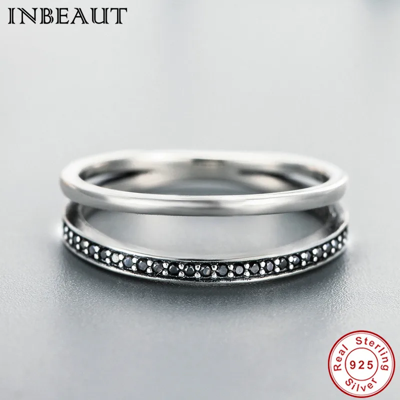 Женское Винтажное кольцо с фианитом из серебра 925 пробы|925 sterling silver|wedding ringszircon ring |