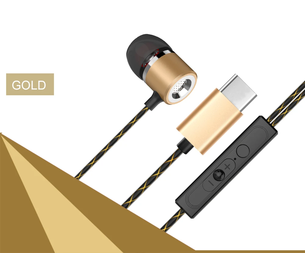 AKASO стерео наушники для Usb Leeco Type C с микрофоном Letv LeEco Le 2 Pro Max телефонные