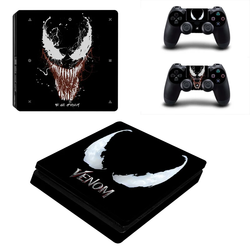 ARRKEO We Are Venom Виниловая наклейка КОЖА Стикеры для playstation 4 PS4 Slim консоли 2 контроллеры Скины как Рождество подарок на год - Цвет: Коричневый