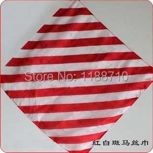 Зебра шелк (красный и белый) 45х45 см-шелк трость Магия/волшебный трюк реквизит |