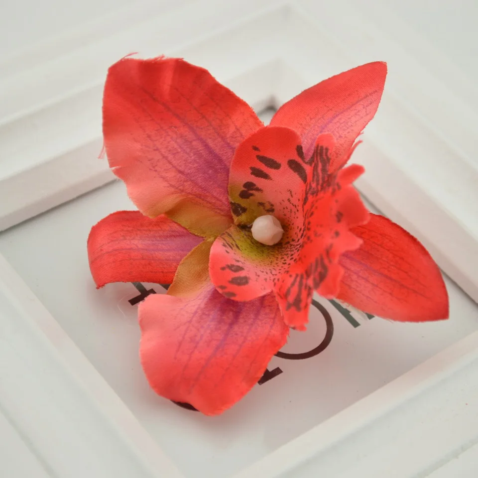 5 шт. Шелковая бабочка искусственная головка для свадебного украшения автомобиля