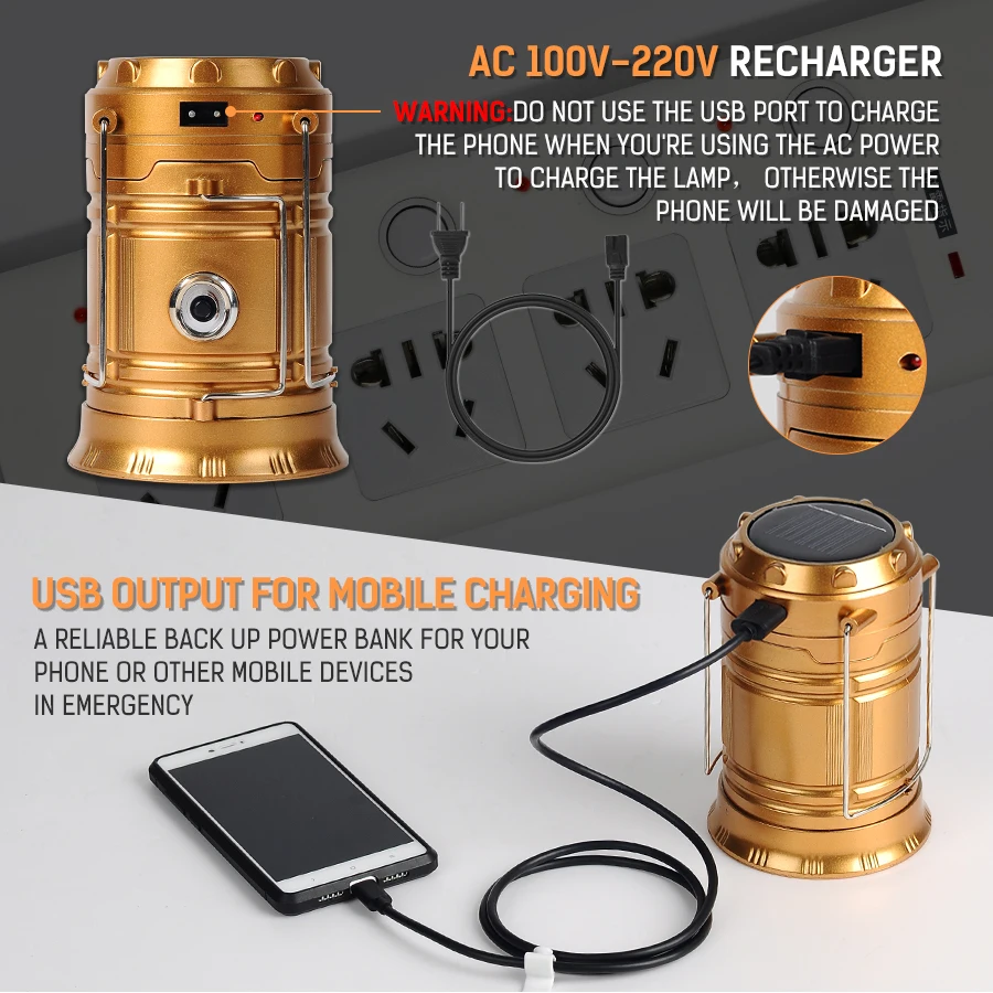 Солнечный портативный светодиодный кемпинговый фонарь для кемпинга фонарик на