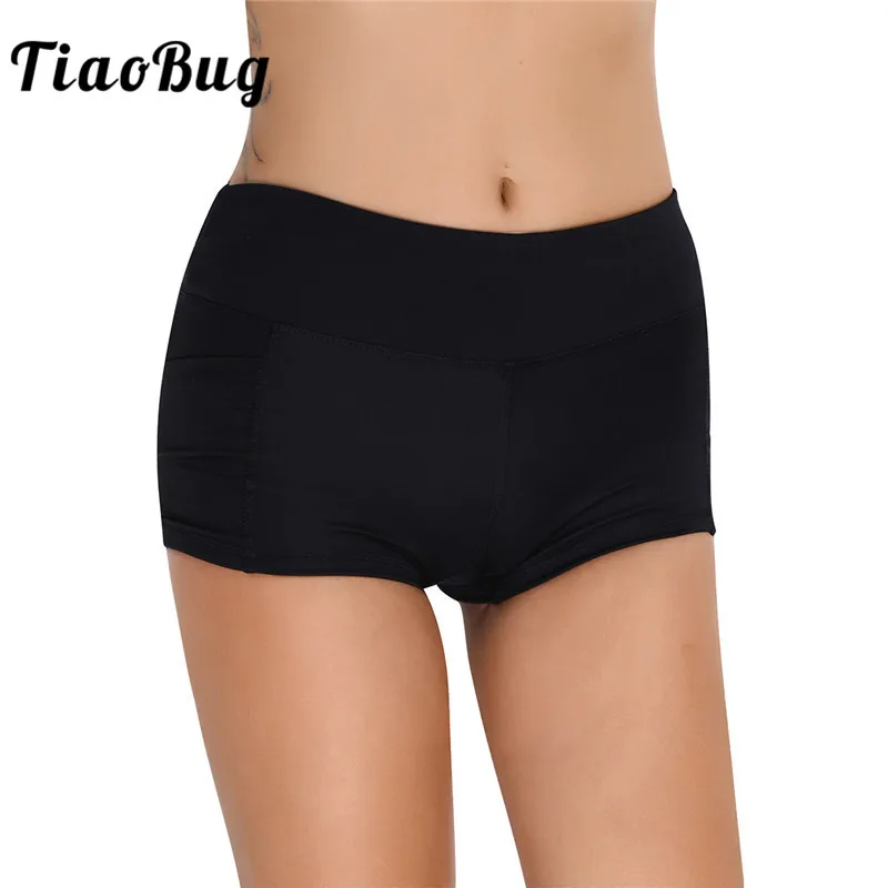 Женские эластичные дышащие Спортивные Мини-шорты TiaoBug с внутренними карманами |