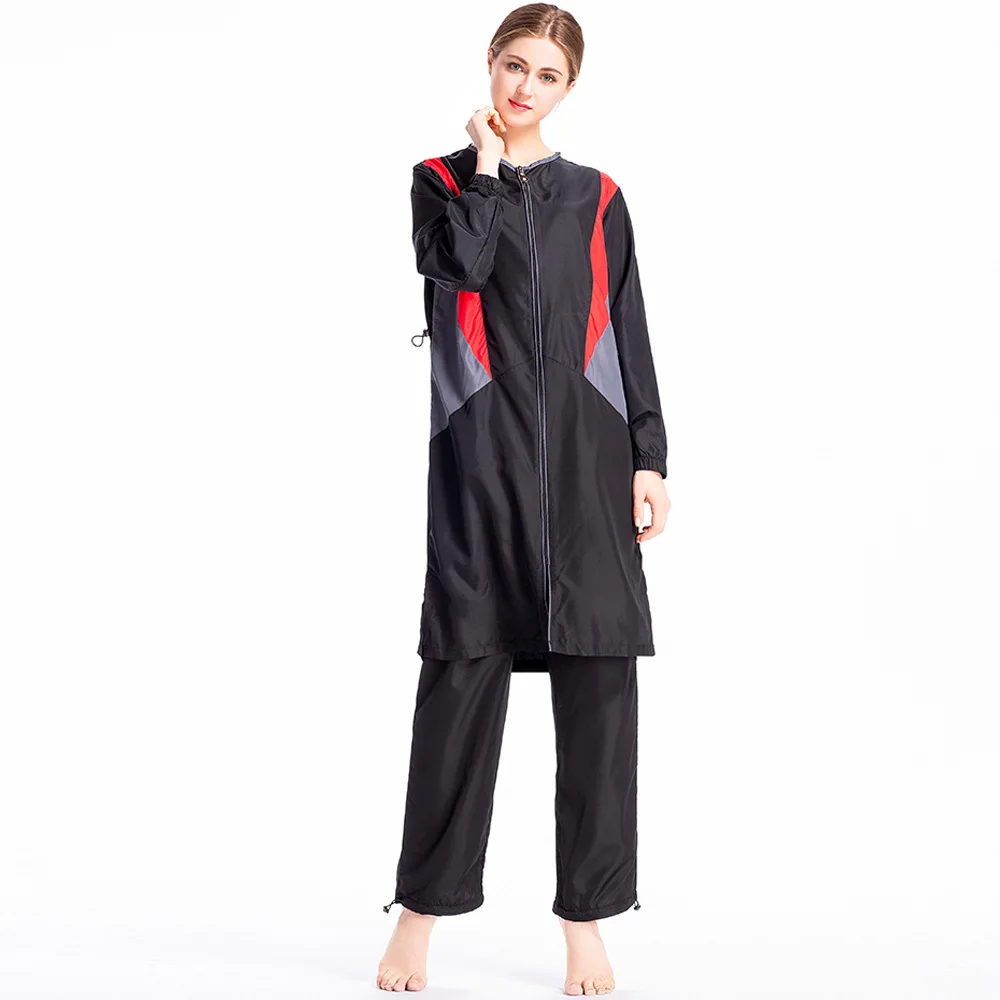 2019 полное покрытие свободные мусульманские купальники женские слитные