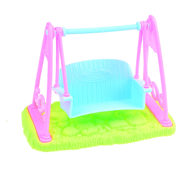 Случайные принцесса милые садовые качели для кукольного домика мебель кукольный