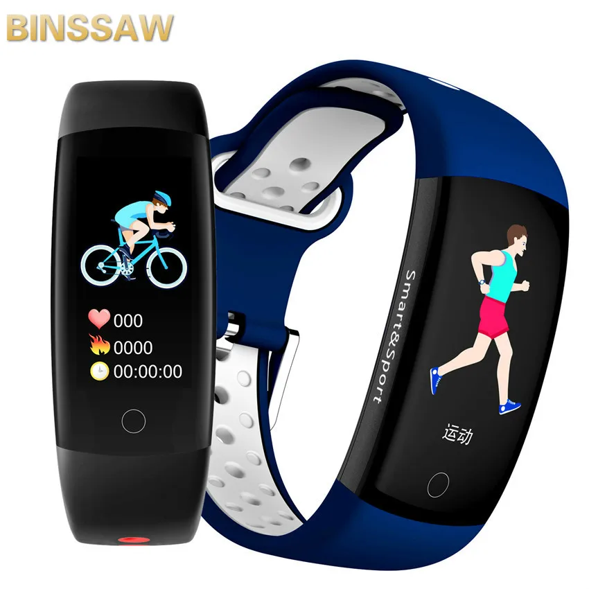 Q6S смарт браслет Farben 3D dynamischen Blut Druck Herz Rate Monitor Smartband Wasserdichte Спорт Фитнес Uhr