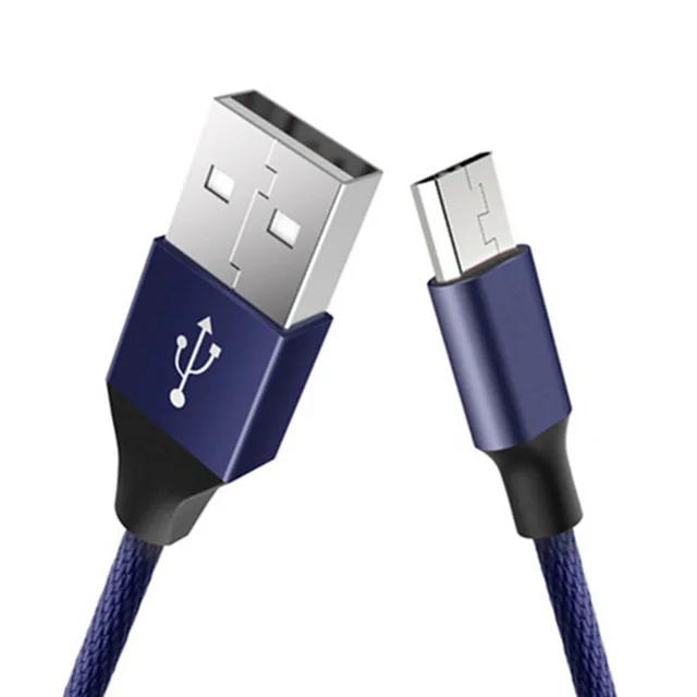 2 м удлиненный USB кабель для зарядки iPhone 5S 6 7 8 металлический Плетеный