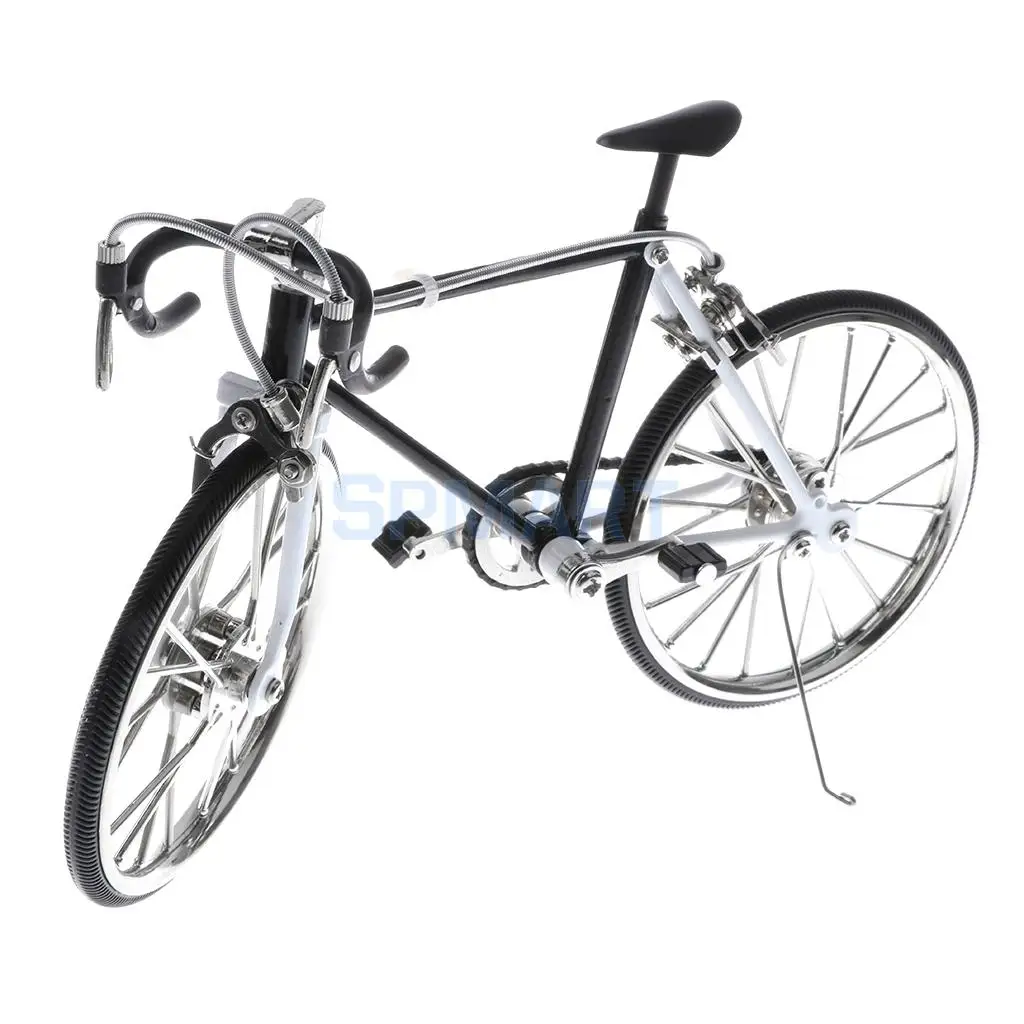 Racing Bike Black 1:10 масштаб сплава литья под давлением гоночный/горный велосипед Модель Реплика велосипед игрушка - Цвет: Racing Bike Black