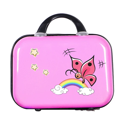 Rose Red B Милый чехол для макияжа, Сумка с рисунком, косметичка, чехол для путешествий, чехол для туалетных принадлежностей с героями мультфильмов, красивая сумка, милая сумочка, аксессуары - Цвет: Rose Red B