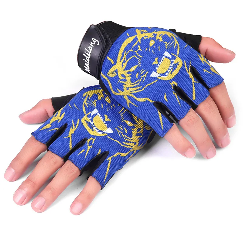 Cycling Gloves New Men And Women Lovers Half Finger Short Breathable Thin Anti-Slip Sunscreen 3 Colo | Аксессуары для одежды