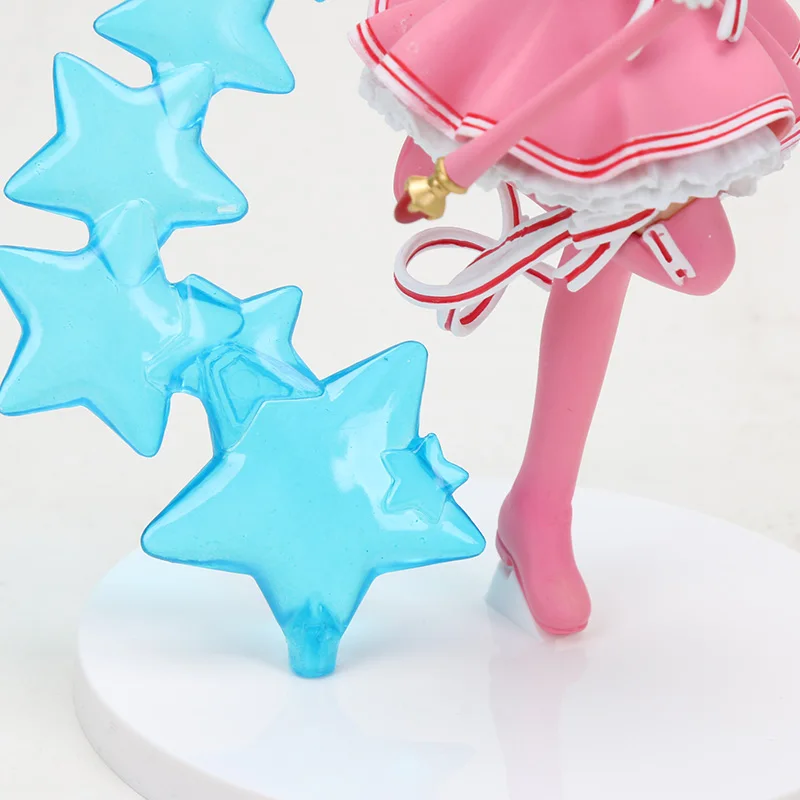 Cardcaptor Sakura Figure Clear Card Kinomoto Sakura с волшебной палочкой Cardcaptor ПВХ Фигурки игрушки Brinquedos 16 см