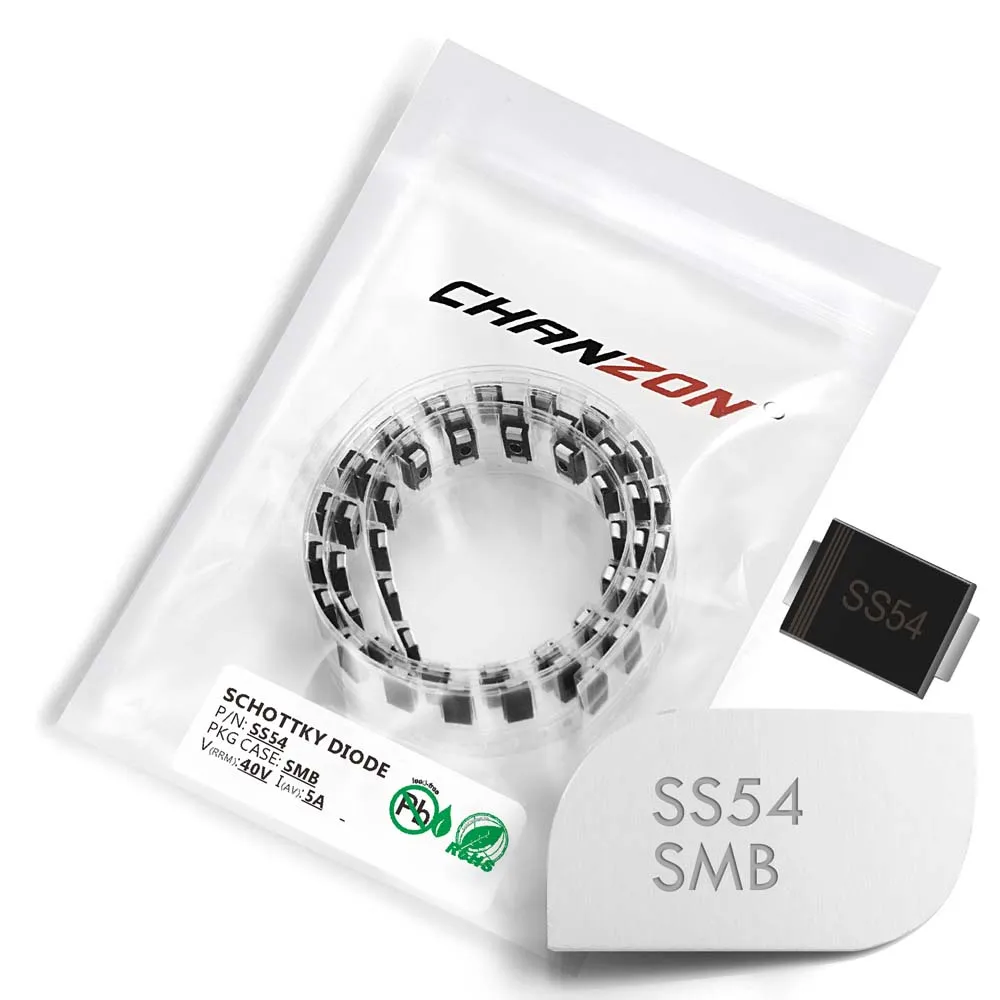 (50 шт.) SS54 SMD Schottky барьер выпрямитель диоды 5A 40 V SMB (DO 214AA) 5 ампер вольт|rectifier diode|diode